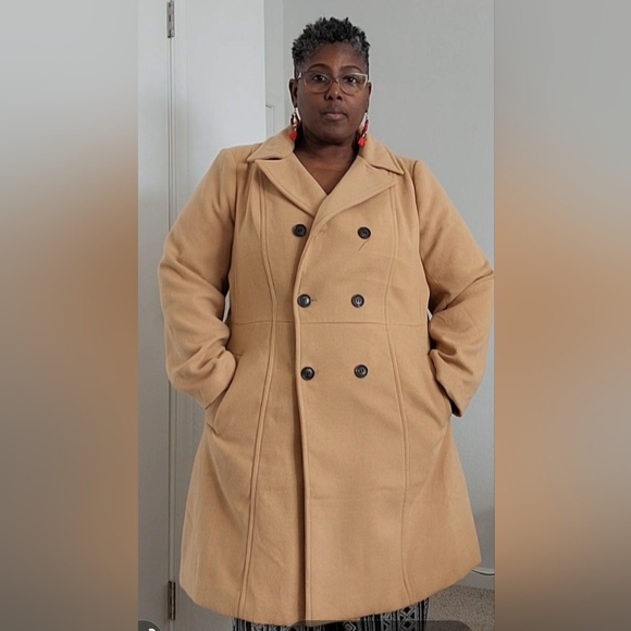 Lane Bryant plus size car coat - Picture 2 of 4